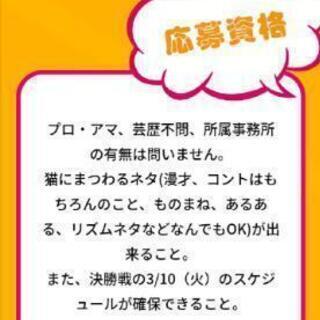 【猫王お笑いユニット募集中】急募 − 東京都