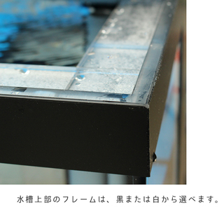 900mm 二段 アクリル水槽と冷却機など全部セット オーバーフロー対応の画像