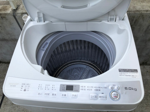 2018年製 SHARP 洗濯機 6K es-ge6b 