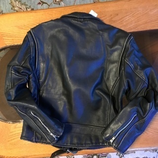 革ジャン　ライダーズジャケット　黒　ハーレーの画像