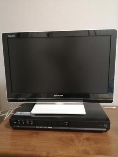 【SHARP・AQUOS】テレビ・レコーダーセット