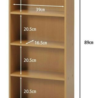 本棚　カラーボックス　4段の画像