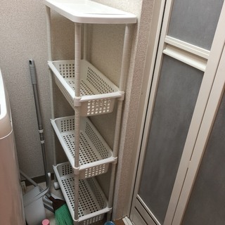 洗濯機の横において使う収納ケース