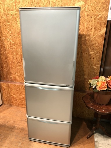 【管理KRR134】SHARP 2014年 SJ-WA35Y 350L 3ドア冷凍冷蔵庫