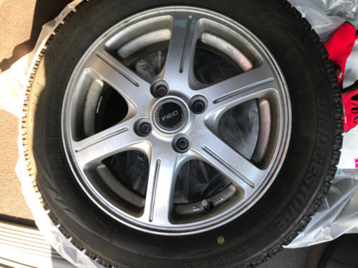 BRIDGESTONE BLIZZAK VRX 155/65R14 スタッドレスタイヤ ホイールセット 軽自動車 ブリヂストン ブリザック