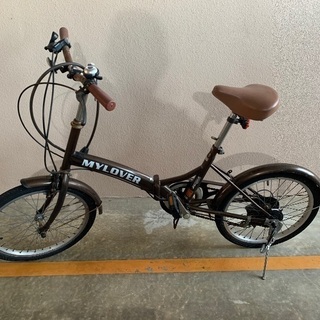 ギア付き折りたたみ自転車