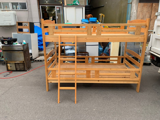 2段ベット　木製シングル　予約中