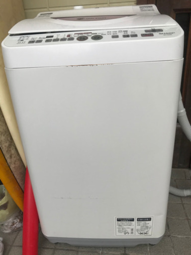 洗濯乾燥機　SHARP ES-TG60L 清掃済みのためキレイです
