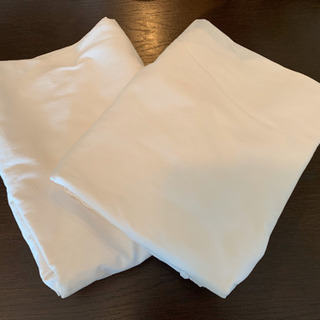 【終了】フラットシーツ　ホワイト　2枚セット
