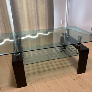 ☆ガラステーブル☆ ダークブラウン