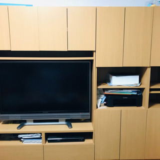 壁面収納型　テレビボード　