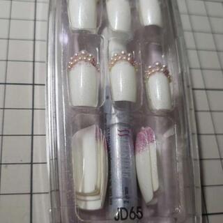 新品♪箱入り　お得２セット　ゆめかわ♡キラキラ×パール♡.*・゜ネイルチップ♡ニュアンスネイルの画像