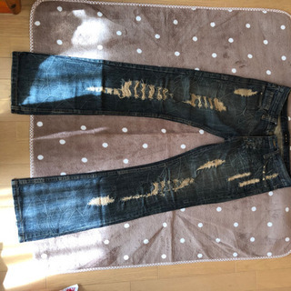 値下げ　デニム　ジーンズ　ダメージ　30インチの画像