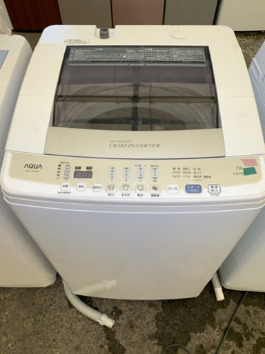 容量の大きな　洗濯機