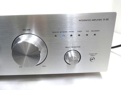 ◆Pioneer/パイオニア◆インテグレーテッドアンプ　A-30　プリメイン　2017年製　シルバー　リモコン付き　動作品　USED