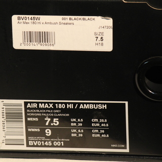 NIKE AIR MAX 180 HI / AMBUSH 25.5cmの画像