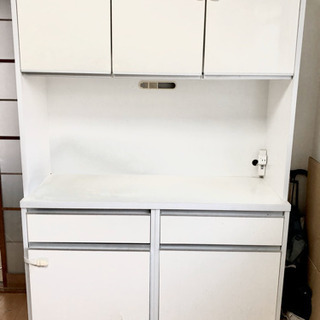 ☆0円値引き可☆ 食器棚 無料で地震転倒抑止棒プレゼント！