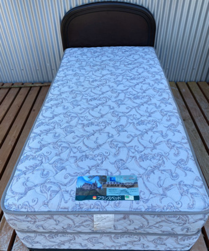 フランスベットシングル　フレーム付き