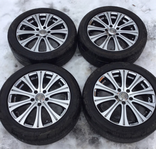 社外17インチ アルミホイール メッキ 225/50R17 4本セット