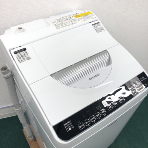 配達無料地域あり＊美品＊SHARP 2017年製 5.5kg 乾燥機能付き＊人気の型です