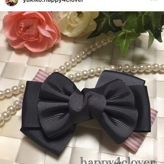 リボンヘアアクセサリー作りませんか？four leaf ribbon by happy4cloverの画像