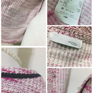 ご購入者様決定［INDEX］カーディガン ツイード風 パープルピンクの画像