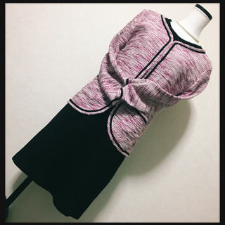 ご購入者様決定［INDEX］カーディガン ツイード風 パープルピンク