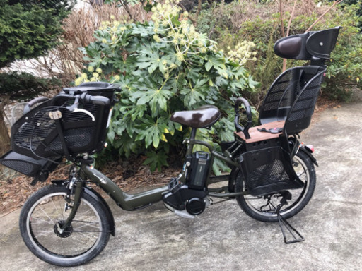 Ｇ５Ｍ電動自転車Ｔ８１Ｗヤマハパスキッス２０インチ充電器なし　濃い緑