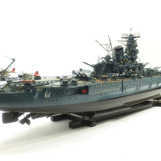 [N0203E] 当時物 戦艦大和 東宝映画 『連合艦隊司令長官 山本五十六』 三船敏郎 1968年 劇場展示木製模型の画像