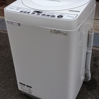 RKGSE-174】特価！シャープ/SHARP/6kg/全自動洗濯機/ES-G60TC-W/中古