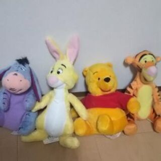くまのプーさんと仲間たちのぬいぐるみ 5体フルセット