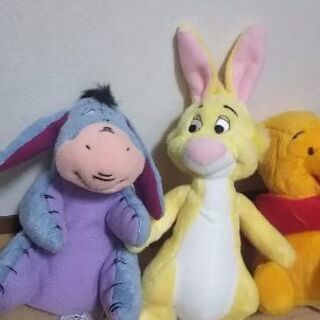 くまのプーさんと仲間たちのぬいぐるみ 5体フルセットの画像