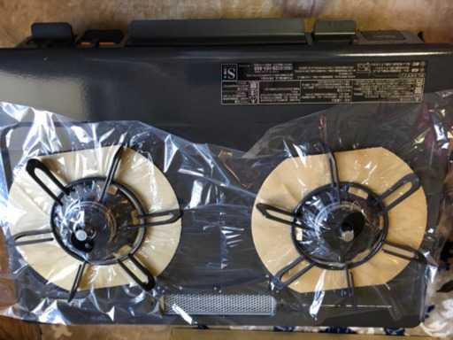 パロマのプロパン2口コンロ！LPガス用ゴム管9.5(１m)ホースバンド付き