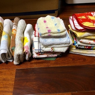 古タオル、タオルハンカチ差し上げますの画像