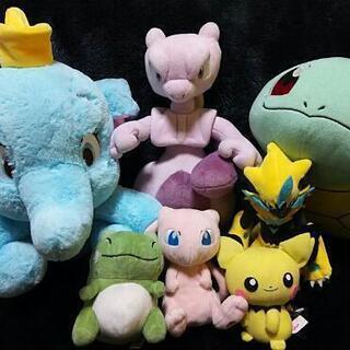 ポケモン 5体+おまけのダンボ ぬいぐるみ ﾐｭｳﾂｰ ｾﾞﾗｵ...
