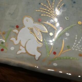 深川製磁　うさぎ皿　5枚の画像