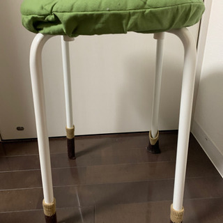 IKEA 椅子　スツール　ホワイト　4脚の画像