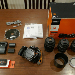 ソニー SONY α33 SLT-A33 ダブルズームレンズキッ...