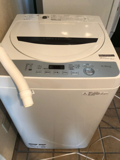 SHARP洗濯機　18年11月購入　美品！