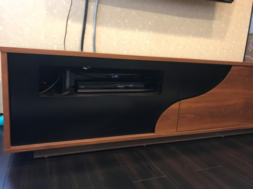 木目 モダン Armonia デザイナーテレビボード Curve