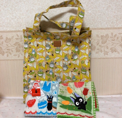 新品 トトロ トートバッグ ジジハンカチセット