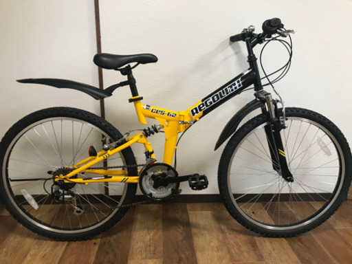 TAMAKOSHI REGOLITH レゴリス 3×6速 前後サスペンション付き 折畳み泥除け付き 街乗り