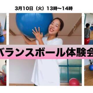 2020年3月10日（火）13時〜14時　バランスボール体験会