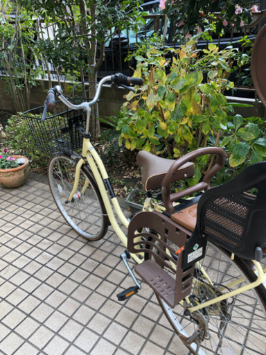 非電動　子供乗せ　オシャレデザイン自転車