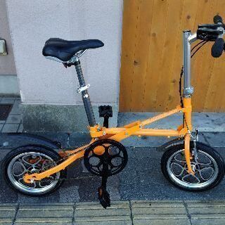 YI ZHE ]ONE SECOND FOLDING 14吋折り畳み自転車 シングル/オレンジ
