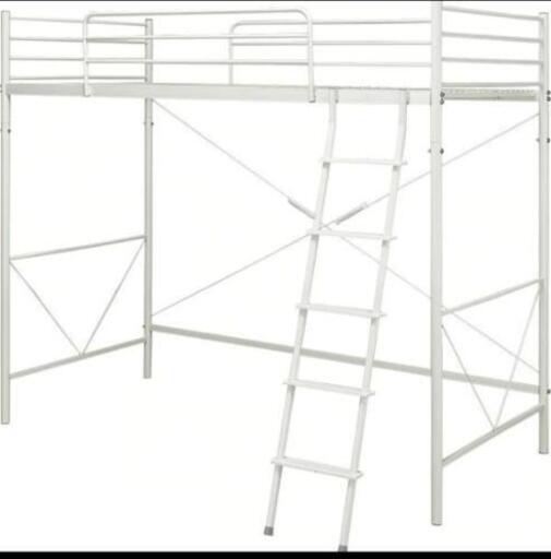 【ほぼ新品】ニトリ製ロフトベッド・ホワイト
