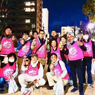 第７回岡山「夜のGOMI拾いウォーキング」 in 岡山駅前