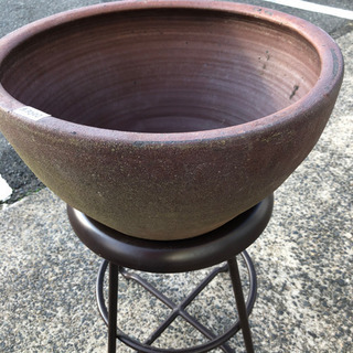 ✨🌟睡蓮鉢③🌟✨直径45×高さ23ｃｍ✨欠けの補修が一箇所あり✨...