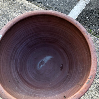 ✨🌟睡蓮鉢③🌟✨直径45×高さ23ｃｍ✨欠けの補修が一箇所あり✨味があります🎵の画像