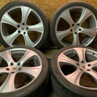 【KAHN カーン ポルシェ純正タイプホイール 22インチ10J5HPCD130+55】【PIRELLI SCORPION ZERO 285/35ZR22】2012年製 4本 カイエン (TH118) クレジットカード QR決済可能